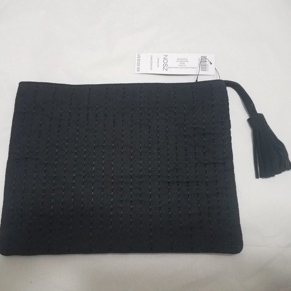 Chico's Embellished Lamb Suede Clutch Bag NWT - Picture 2 of 3